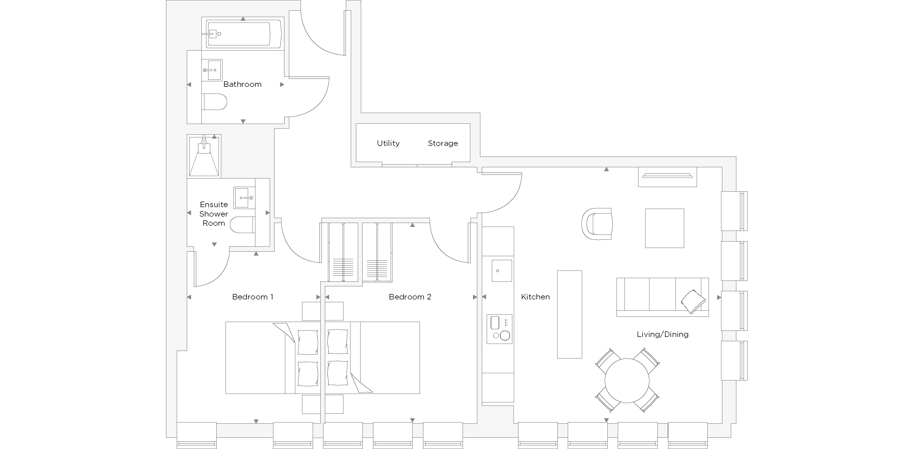 Two Bedroom Apartment C.2.05 Floor Plan