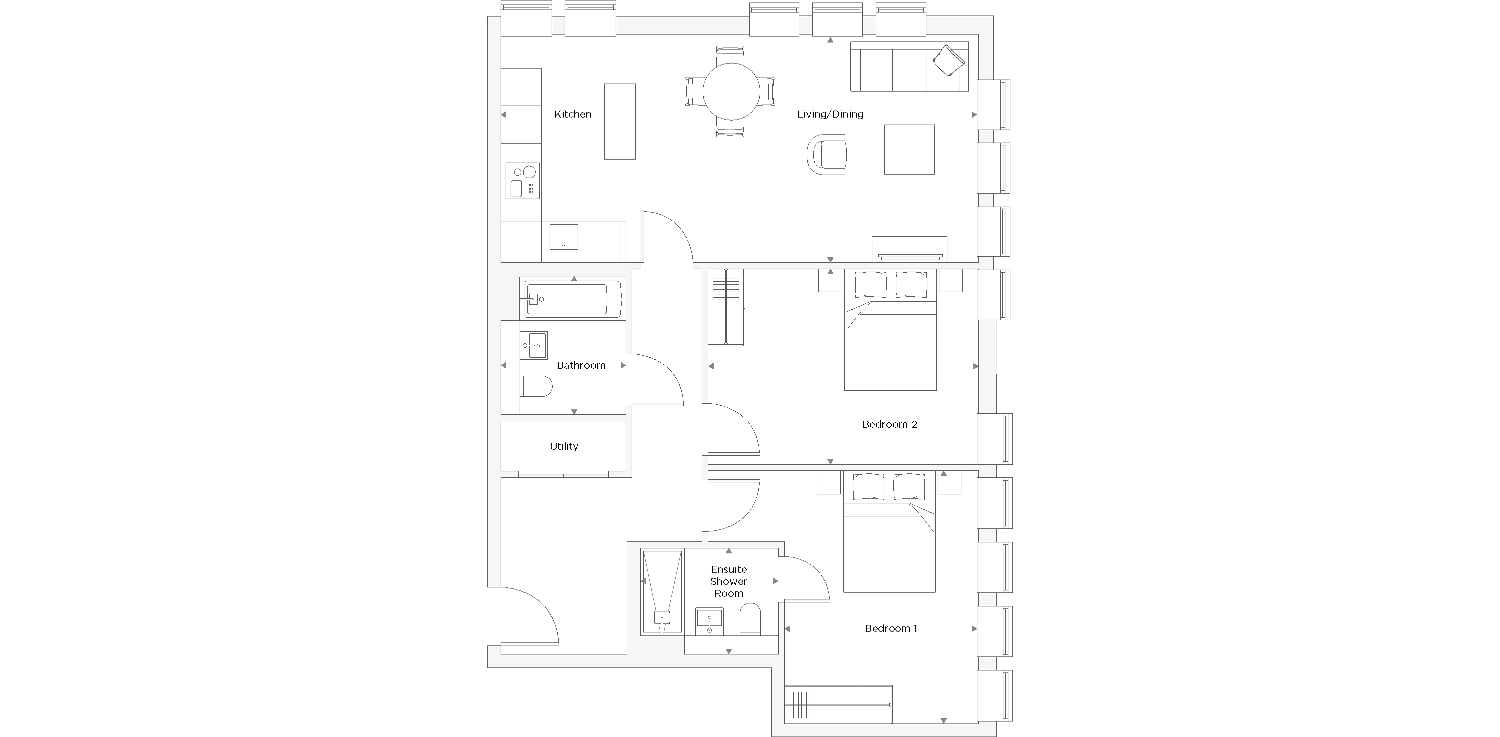 Two Bedroom Apartment C.4.03 Floor Plan