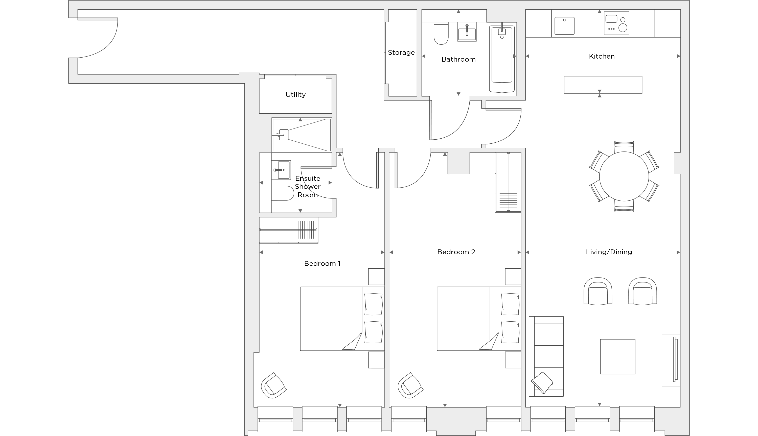 Two Bedroom Apartment A.5.05 Floor Plan