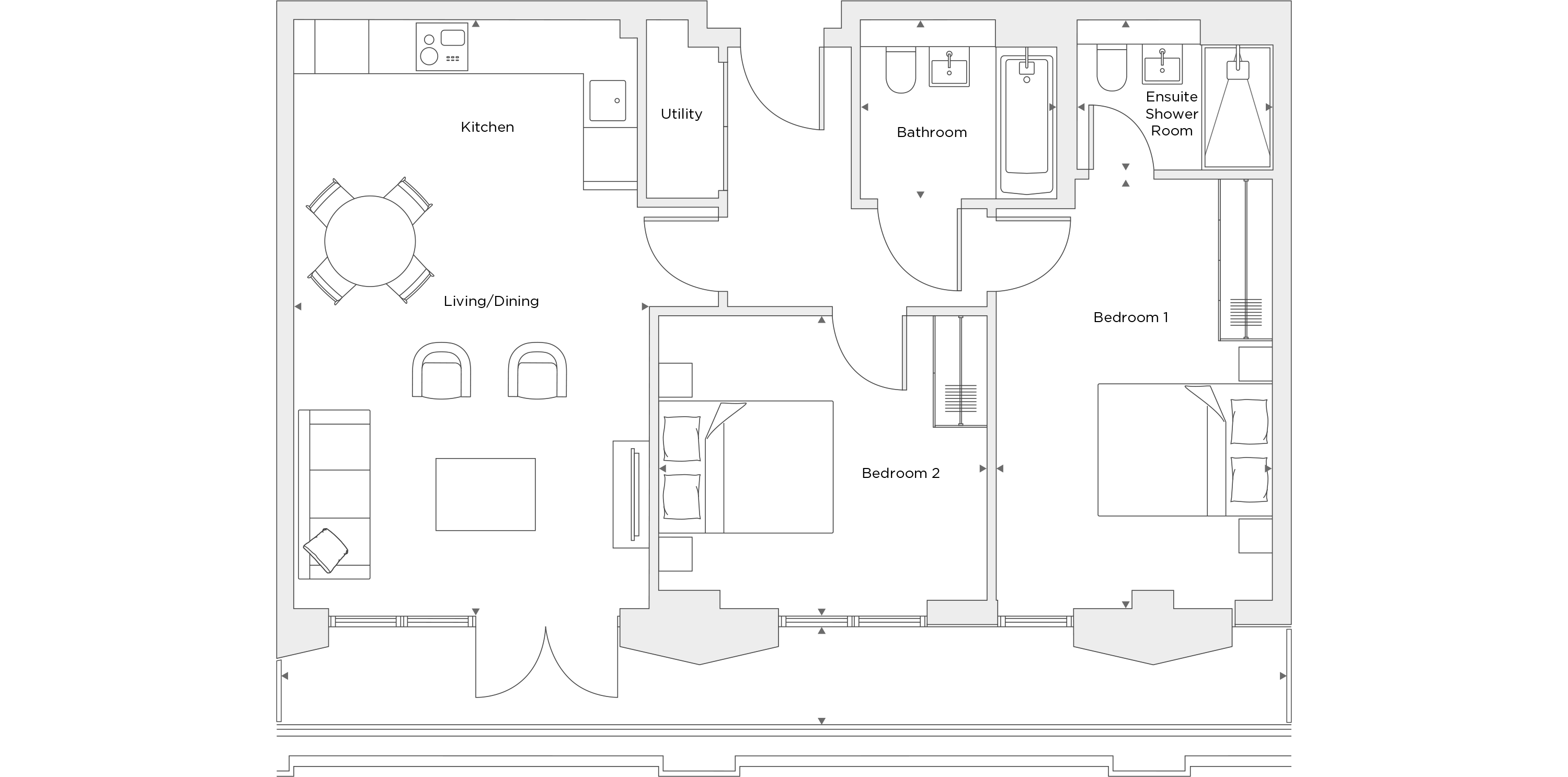 Two Bedroom Apartment B.6.05 Floor Plan